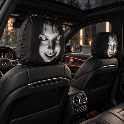 Scary Face Headrest Covers